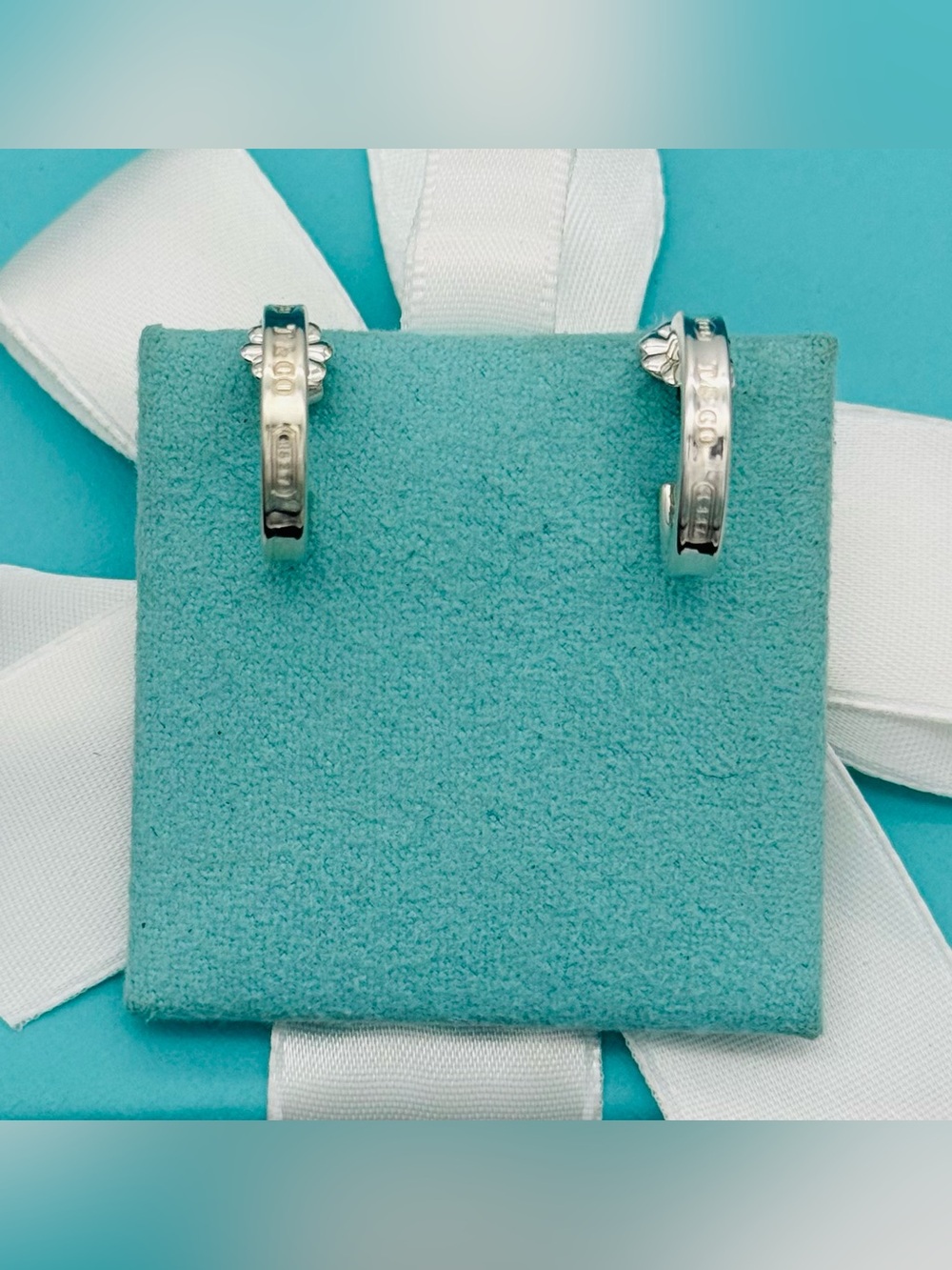 Tiffany & Co. 1837 Silver Hoop Earrings - Small Size